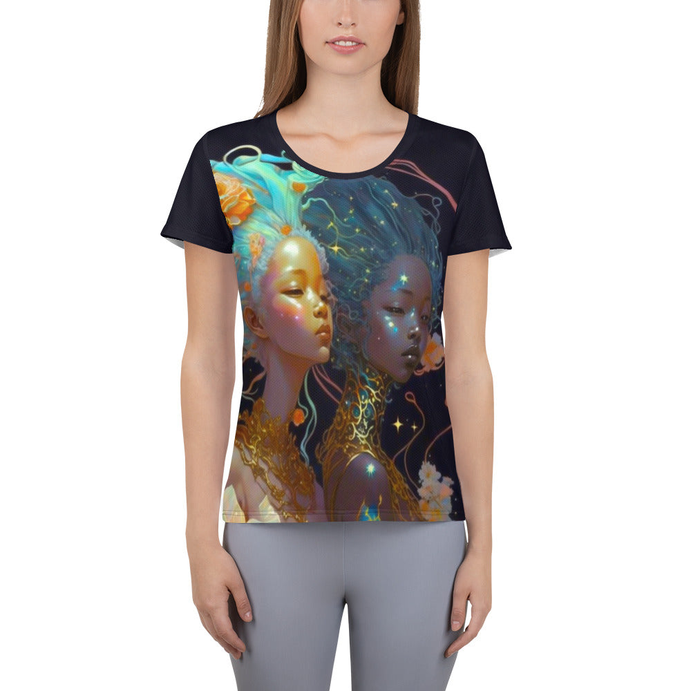 T-shirt de sport, imprimé all over