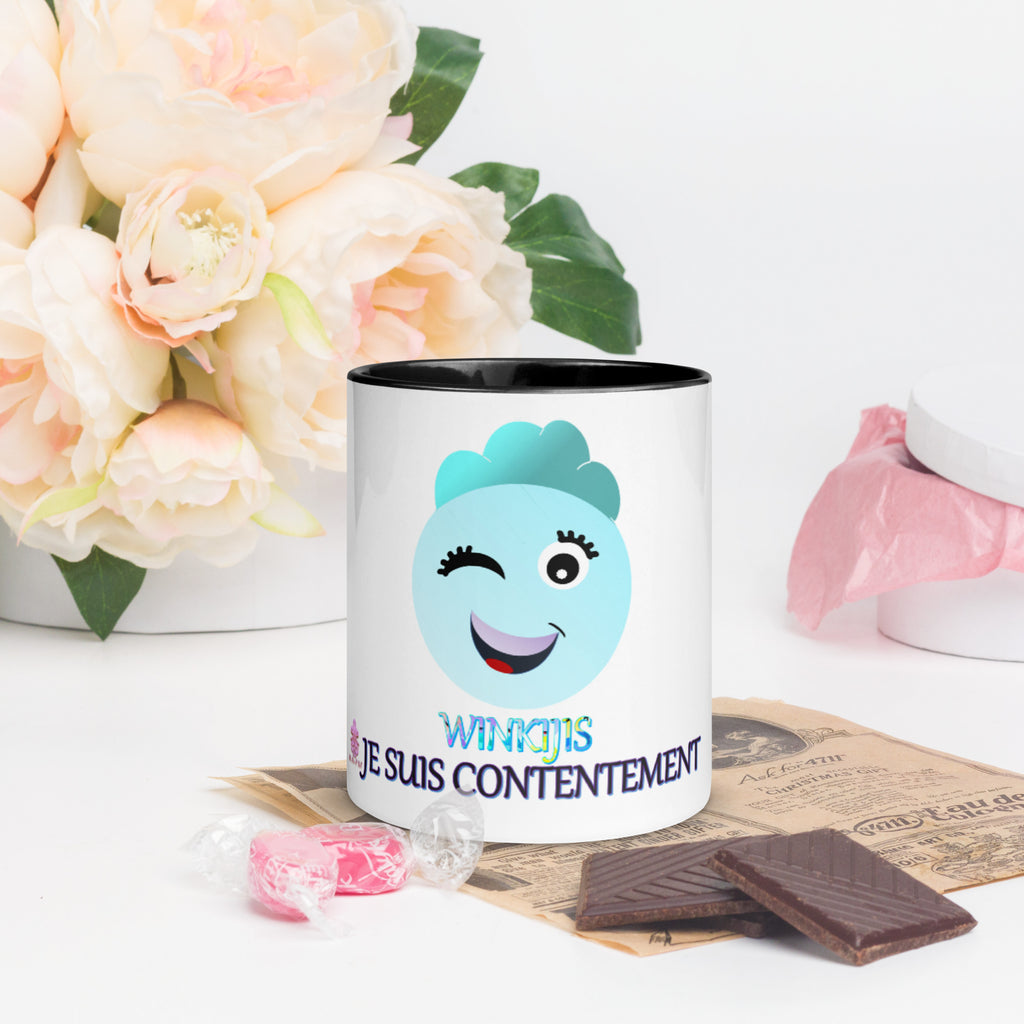 Winkijis Je suis contentement Mug