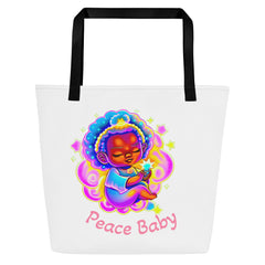 Peace Baby - Tote bag large all over