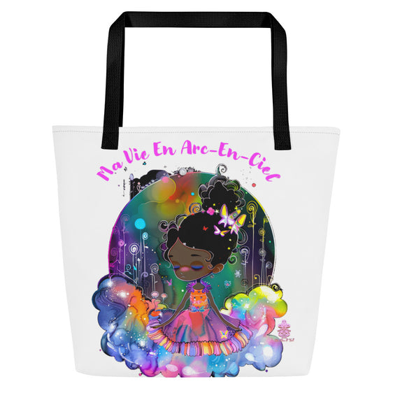 Tote Bag "Ma Vie En Arc-En-Ciel"  Love Siseikasuki