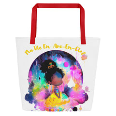 Tote Bag "Ma vie en Arc en ciel " Love Siseikasuki