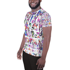 T-shirt de Sport Pour Homme, Imprimé All Over