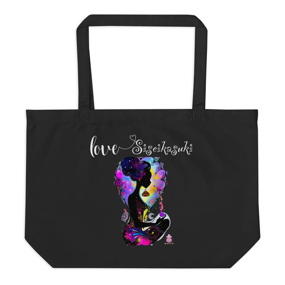 Grand tote bag bio :  "Spirit Connexion" - Love Siseikasuki