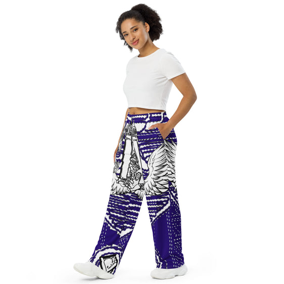Pantalon large all over