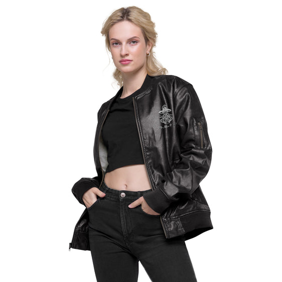 Veste Bomber en cuir