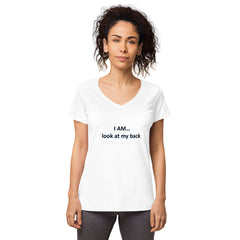 T-shirt col V ajusté femme (nombre de destinée 3)